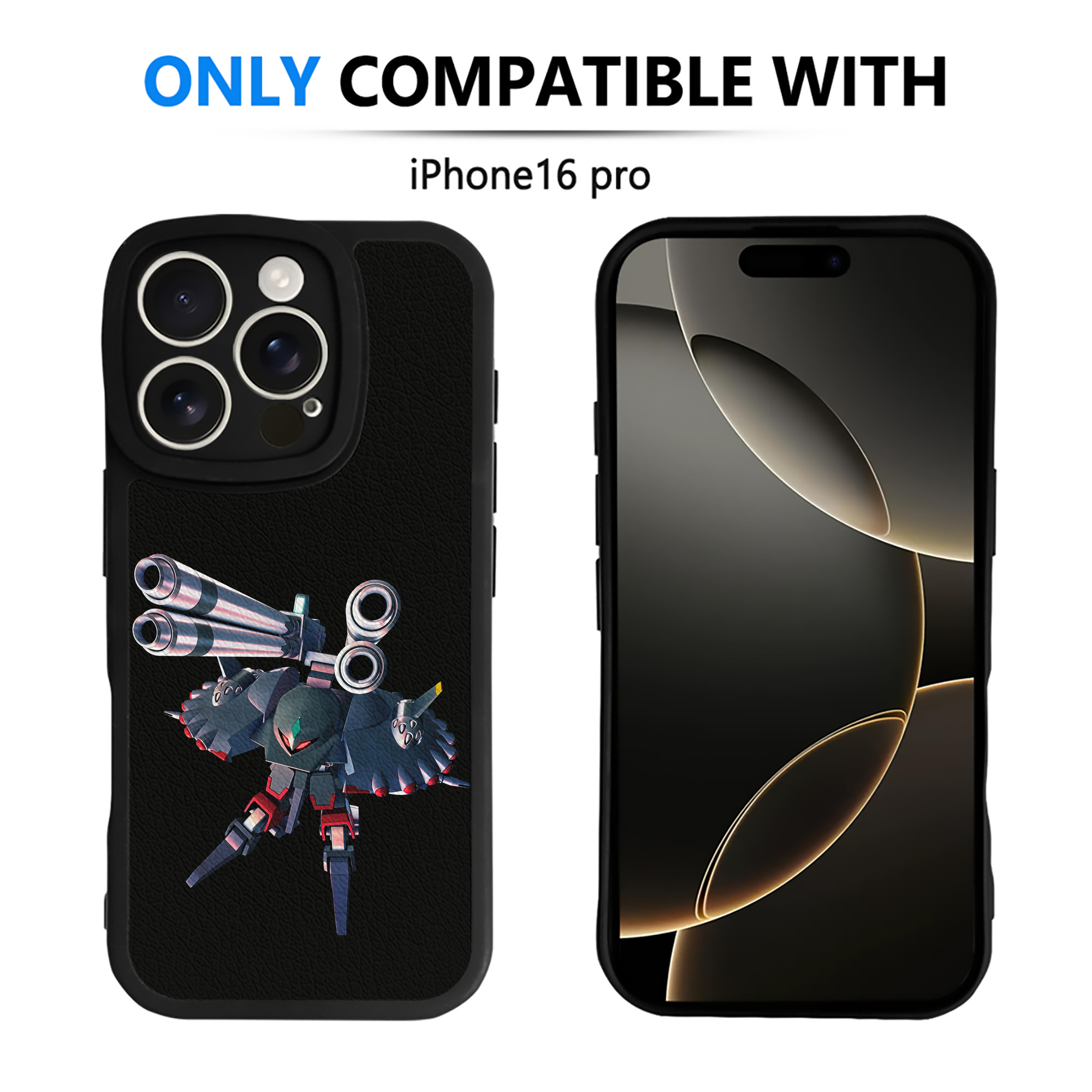 （画像用） 機動戦士ガンダム Mobile Suit Gundam 【iPhone 16シリーズ対応】シリコンスマホケース（レザー調） 材質：シリコン